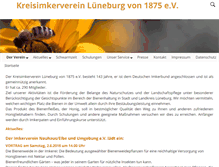 Tablet Screenshot of imkerverein-lg.de